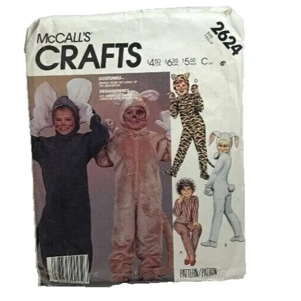 #2624 McCalls costume, CUT sewing pattern SIZE 6
